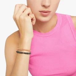 DAB6003 HEARX DBK9R 110 Dodo mini precious heart ring 9k rose gold treated black diamonds