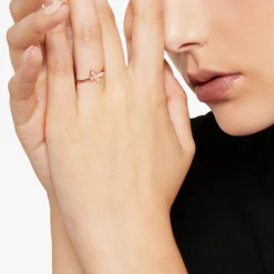 DAC2003 BFLYS 0009R 100 Dodo butterfly ring 9k rose gold