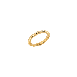 Alternative view of Anello granelli in oro giallo 18K.