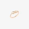 DAC3010 KNOT0 DB09R 010 Dodo nodo ring 9k rose gold white diamond