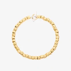 Bracciale granelli in oro giallo 18K