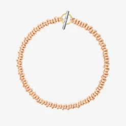 Bracciale rondelle in oro rosa 9K