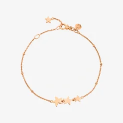 Bracciale stellina in oro rosa.