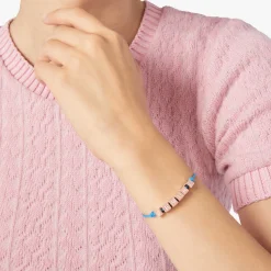 DBC3003 LETSE BLRAG 100 Dodo symbols bracelet sempre rose gold plated silver