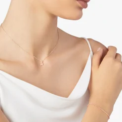 DCB9005 STARX 0009R 110 Dodo mini star necklace 9k rose gold
