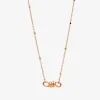 DCC1003 KNOTS 0009R 010 Dodo nodo choker 9k rose gold
