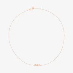DCC1003 KNOTS 0009R 040 Dodo nodo choker 9k rose gold