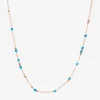 DCC1008 GRANX CTU9R 010 Dodo mini granelli necklace 9k rose gold blue ceramics