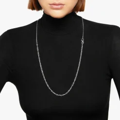 DCC2000 KNOT0 000AG 100 Dodo nodo necklace 925 sterling silver nodo snap hook closure