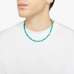 DCC2007 RONDE VERAG 120 Dodo rondelle necklace 18k rose gold plated silver recycled plastic