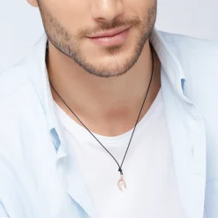 DMB0015 HSHOL 0009R 120 Dodo horseshoe charm 9k rose gold