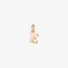 DMB2008 LETEL 0009R 010 Dodo letter e charm 9k rose gold