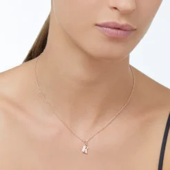 DMB2014 LETKL 0009R 110 Dodo letter k charm 9k rose gold