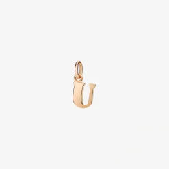 DMB2024 LETUL 0009R 010 Dodo letter u charm 9k rose gold