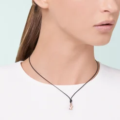 Alternative view of Ciondolo lettera "Z" in oro rosa. Modello grande.