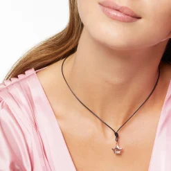 Alternative view of Ciondolo corona in oro rosa 9K.