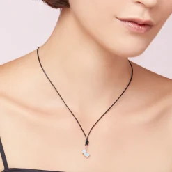 DMB5002 JUNIS EAZ9R 100 Dodo junior charm 9k rose gold blue enamel