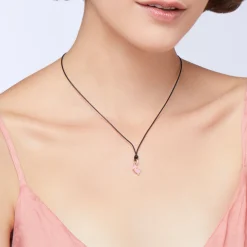 DMB5002 JUNIS ERS9R 100 Dodo junior charm 9k rose gold pink enamel