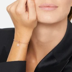 DMB5003 STARS DBR9R 120 Dodo precious star charm 9k rose gold brown diamonds