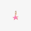 DMB6002 STARS RSF9R 010 Dodo star charm 9k rose gold pink enamel