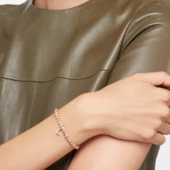 DMB7006 MOONS DBR9R 110 Dodo precious moon charm 9k rose gold brown diamonds