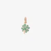 DMB8008 FOURS 0TZ9R 010 Dodo precious four leaf clover charm 9k rose gold tsavorites