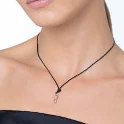 DMB9028 KNOTS 0009R 100 Dodo nodo charm 9k rose gold