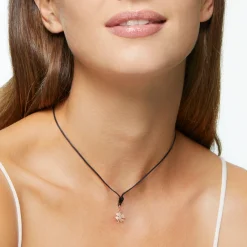 DMB9034 FOURS 0009R 100 Dodo four leaf clover charm 9k rose gold