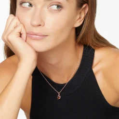 DMB9034 FOURS 0009R 110 Dodo four leaf clover charm 9k rose gold