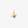 DMC0016 BEE00 ENEOG 010 Dodo bee charm black enamel 18k yellow gold