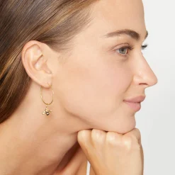 DMC0016 BEE00 ENEOG 100 Dodo bee charm black enamel 18k yellow gold