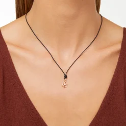 DMC0025 SNOWX DB09R 100 Dodo precious snowflake charm 9k rose gold white diamonds