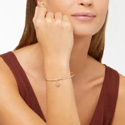 DMC0025 SNOWX DB09R 110 Dodo precious snowflake charm 9k rose gold white diamonds