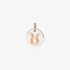 DMC2005 ZODTO 0009A 010 Dodo taurus charm silver 9k rose gold