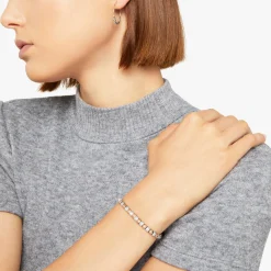 DOC1000 GRANX 0009A 110 Dodo mini granelli hoop earrings 9k rose gold silver