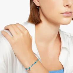 DOC1001 GRANX CTU9R 110 Dodo mini granelli hoop earrings 9k rose gold blue ceramics