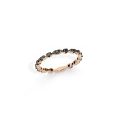 Anello eternelle con diamanti neri