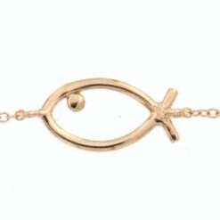Bracciale catena con pesce