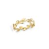 Anello Flora con foglie lastra Marco Gerbella in oro 18 kt 7 FL AG 40 XG 2 scaled