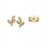 Orecchini Flora con foglie in oro e diamanti Marco Gerbella in oro 18 kt 4 FL OT 30 1G scaled