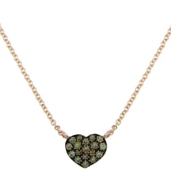Collana con cuore pavé