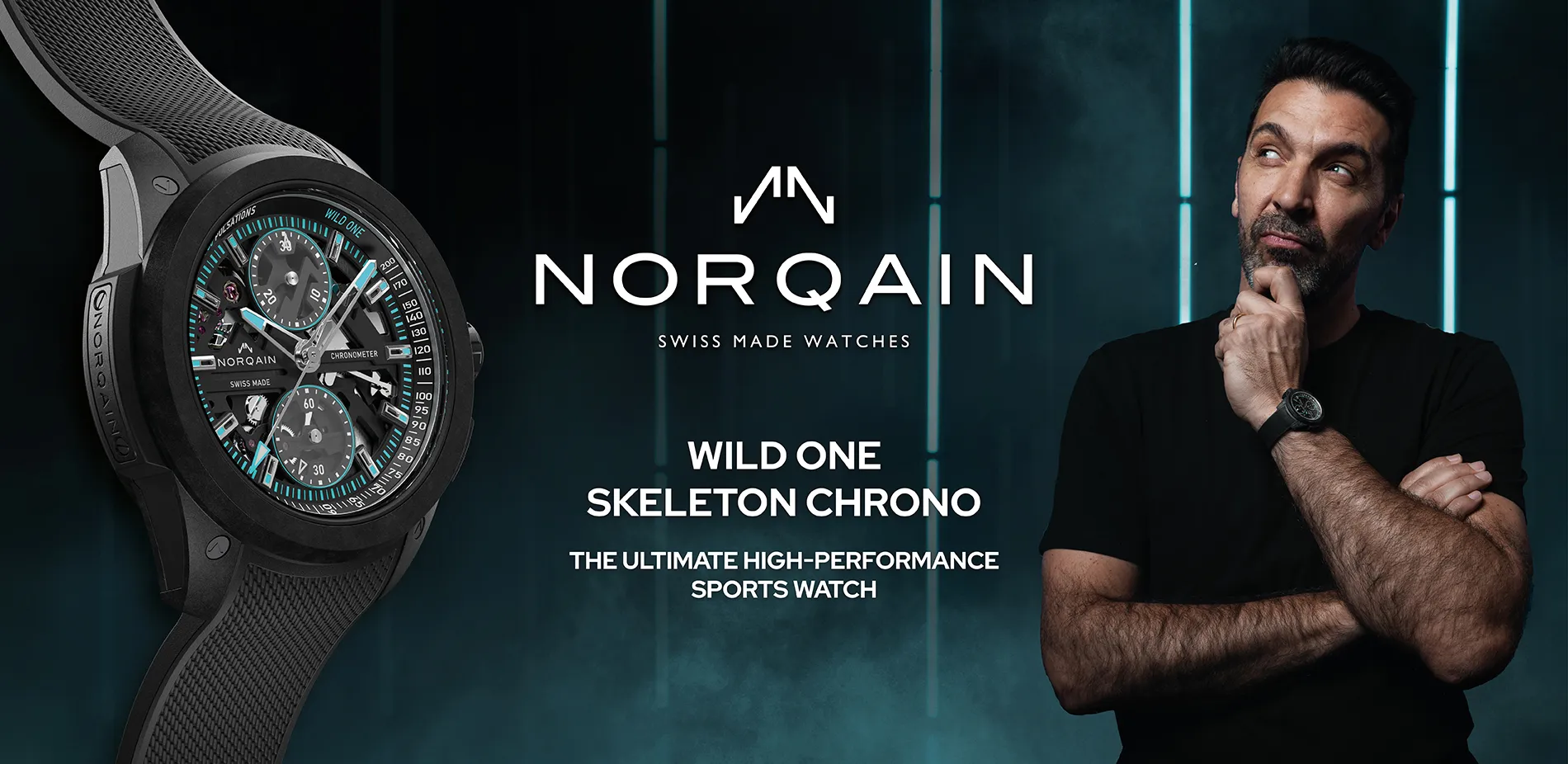 norqain skeleton chrono banner