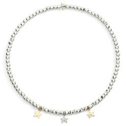 Alternative view of Collana mini Pepita argento
