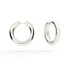 Orecchini hoop argento, coppia