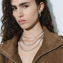 Orecchini hoop argento, coppia - immagine 3