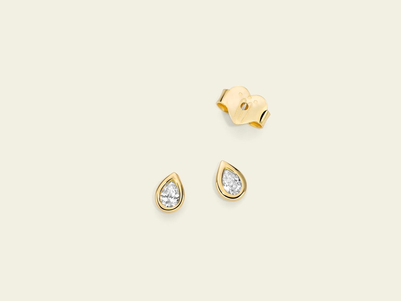 Orecchini con diamante a goccia Marco Gerbella in oro 18 kt 2 Orecchini con diamante a goccia Marco Gerbella in oro 18 kt - immagine 2
