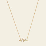 Collana Flora con rametto con foglie e diamanti Marco Gerbella in oro 18 kt 3 Collana Flora con rametto con foglie e diamanti Marco Gerbella in oro 18 kt - immagine 3