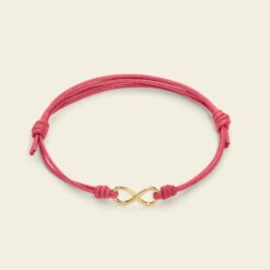 Alternative view of Bracciale cordino con infinito Marco Gerbella in oro 18 kt